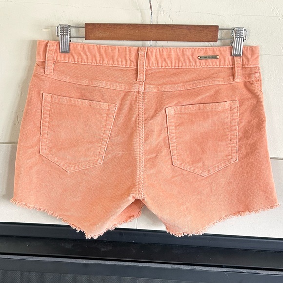 Carve Designs Oahu Shorts 4" Mid Rise Corduroy Frayed Hem Coral 2 EXCELLENT - Picture 3 of 10